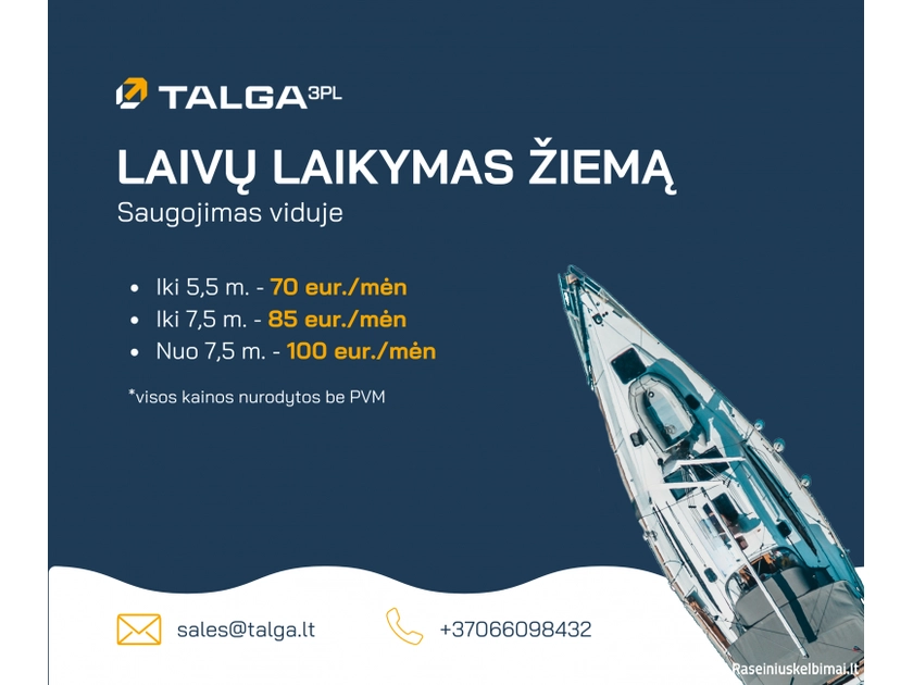 Saugokite laivą sausai ir saugiai žiemą Alytuje