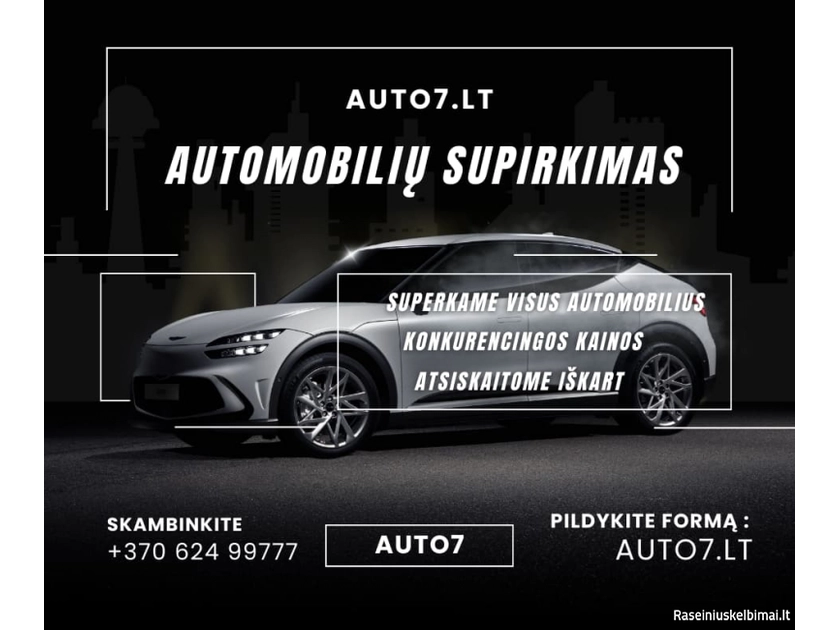 Supirkame automobilius visoje Lietuvoje – greitai ir patogiai!