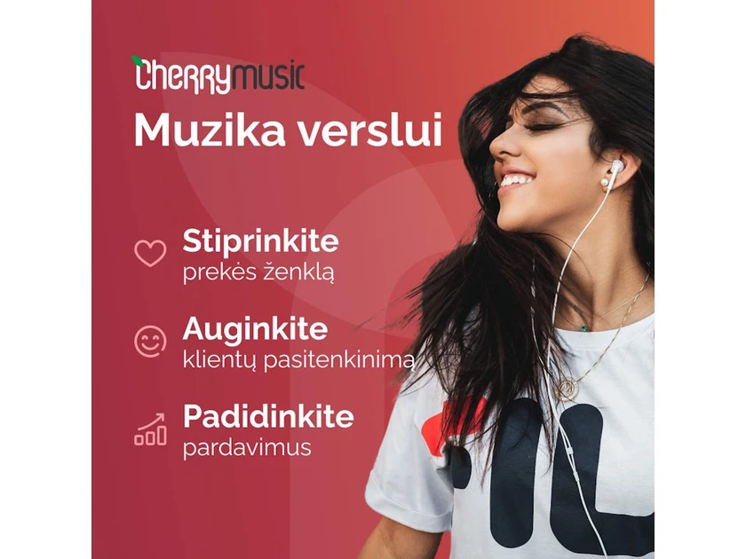 Muzika, kuri didina jūsų pardavimus ir įmonės įvaizdį
