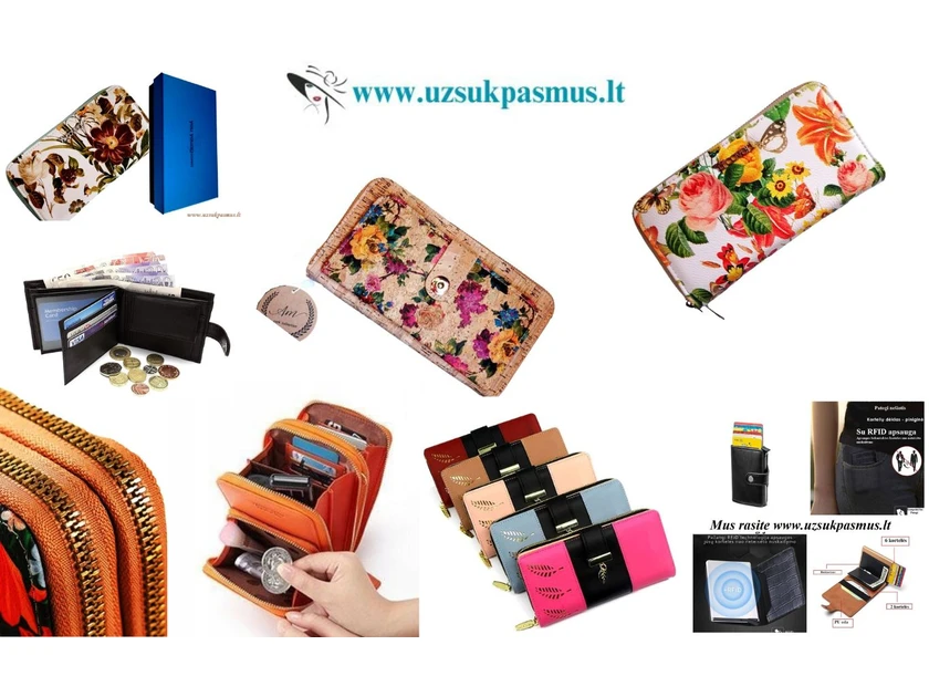 Išskirtinės piniginės jūsų stiliui