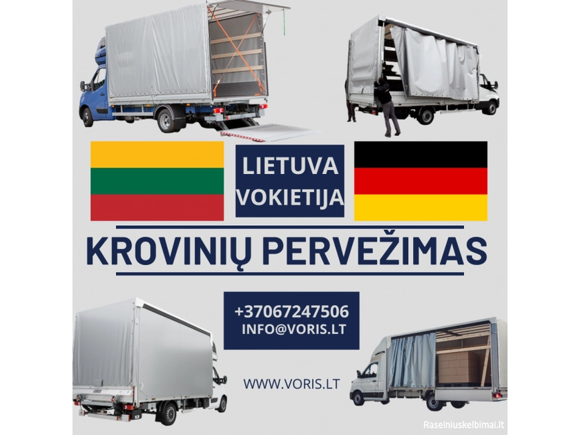 Pervežame baldus, techniką, kubilus ir daugiau