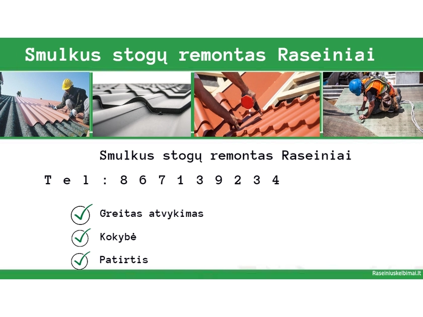 Šiferinių stogų remontas Raseiniuose – greitai ir kokybiškai!