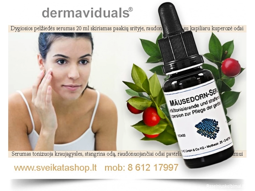 Stabdyk uždegimą ir tonizuok odą su Dermaviduals® serumu