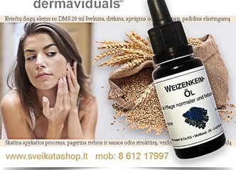 Peržiūrėti skelbimą - Kviečių daigų aliejus su DMS Dermaviduals®