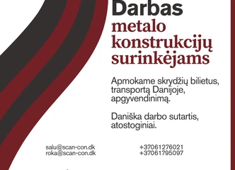 Peržiūrėti skelbimą - Darbas metalo konstrukcijų montuotojams 