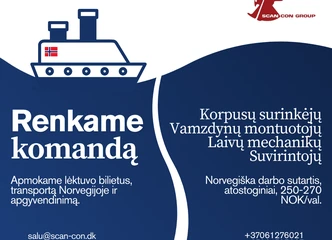 Peržiūrėti skelbimą - Darbas specialistams laivo statyboje 