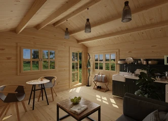 Sandėlio i&scaron;pardavimas: namelis su langais ir durimis