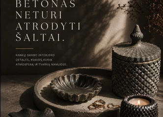 Peržiūrėti skelbimą - Rankų darbo betoninės interjero detalės