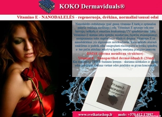 Peržiūrėti skelbimą - Vitamino E NANODALELĖS koko dermaviduals®