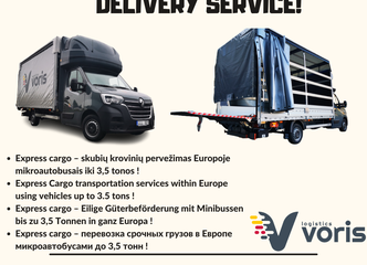 Greitas ir patikimas krovinio pristatymas iš taško A į taško B