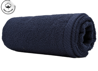 Peržiūrėti skelbimą - Tamsiai mėlynas 50x100 rankšluostis