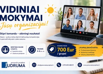 Peržiūrėti skelbimą - VIDINIAI MOKYMAI JŪSŲ ORGANIZACIJAI 